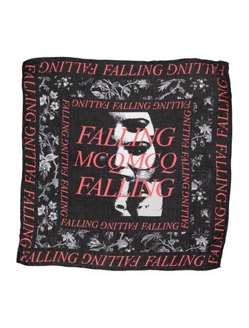 Pre-owned Mcq By Alexander Mcqueen Printed Scarf In Black