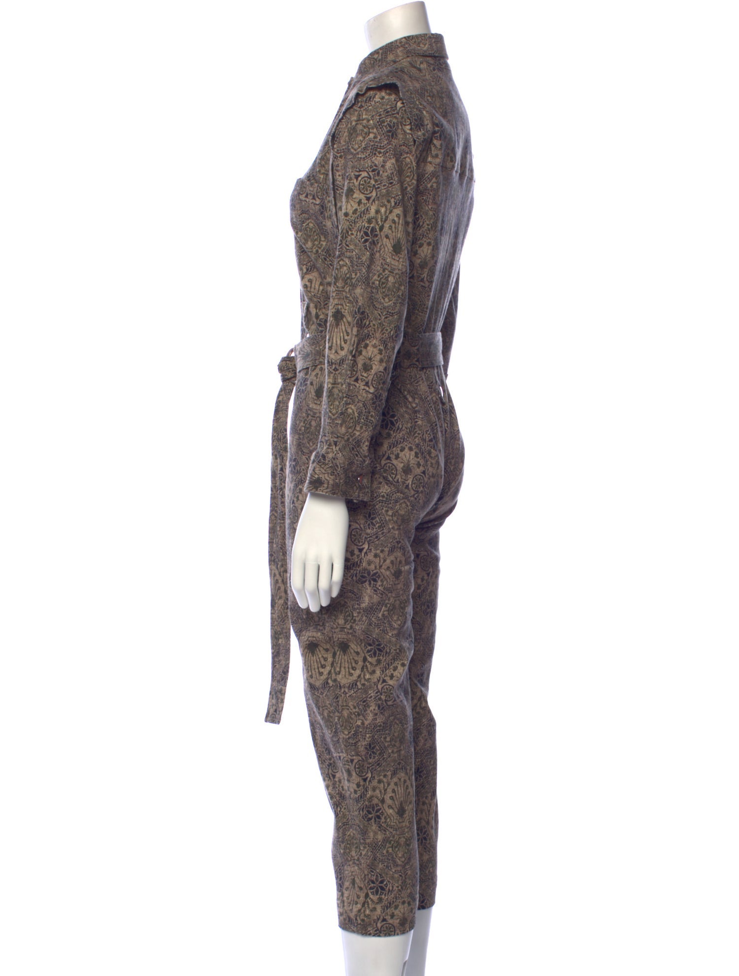 Mariacher Printed Mock Neck Jumpsuit