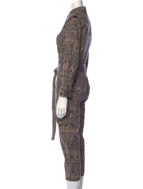 Mariacher Printed Mock Neck Jumpsuit