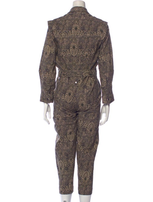 Mariacher Printed Mock Neck Jumpsuit