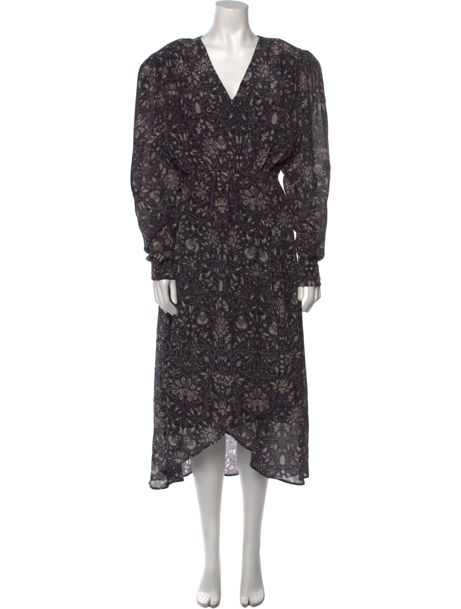 Mariacher Floral Print Long Dress