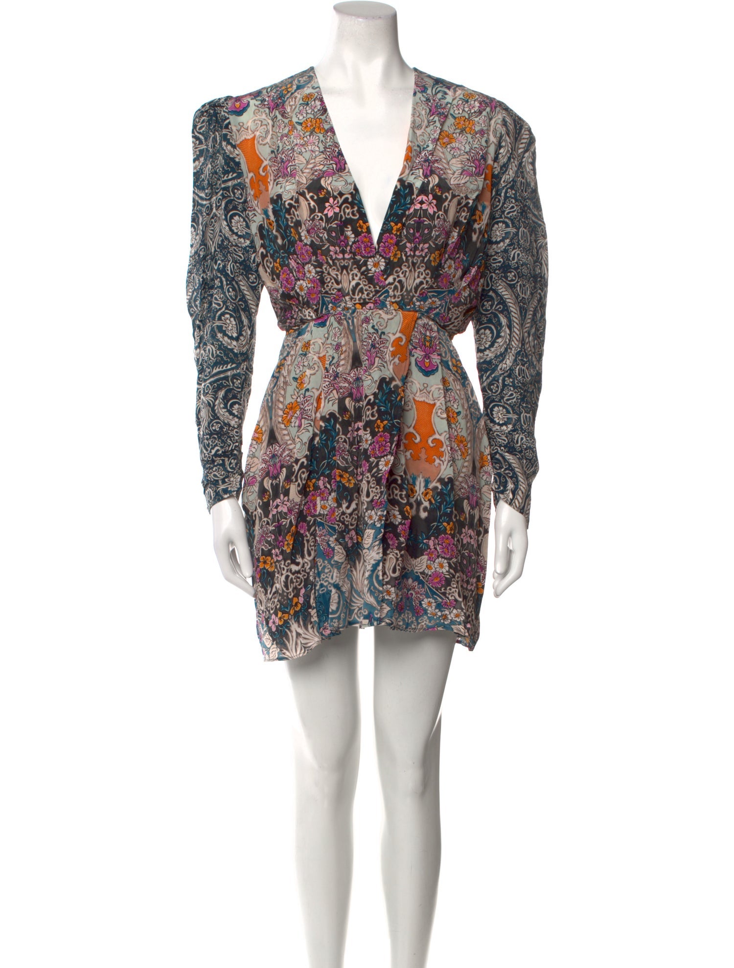 Mariacher Silk Mini Dress