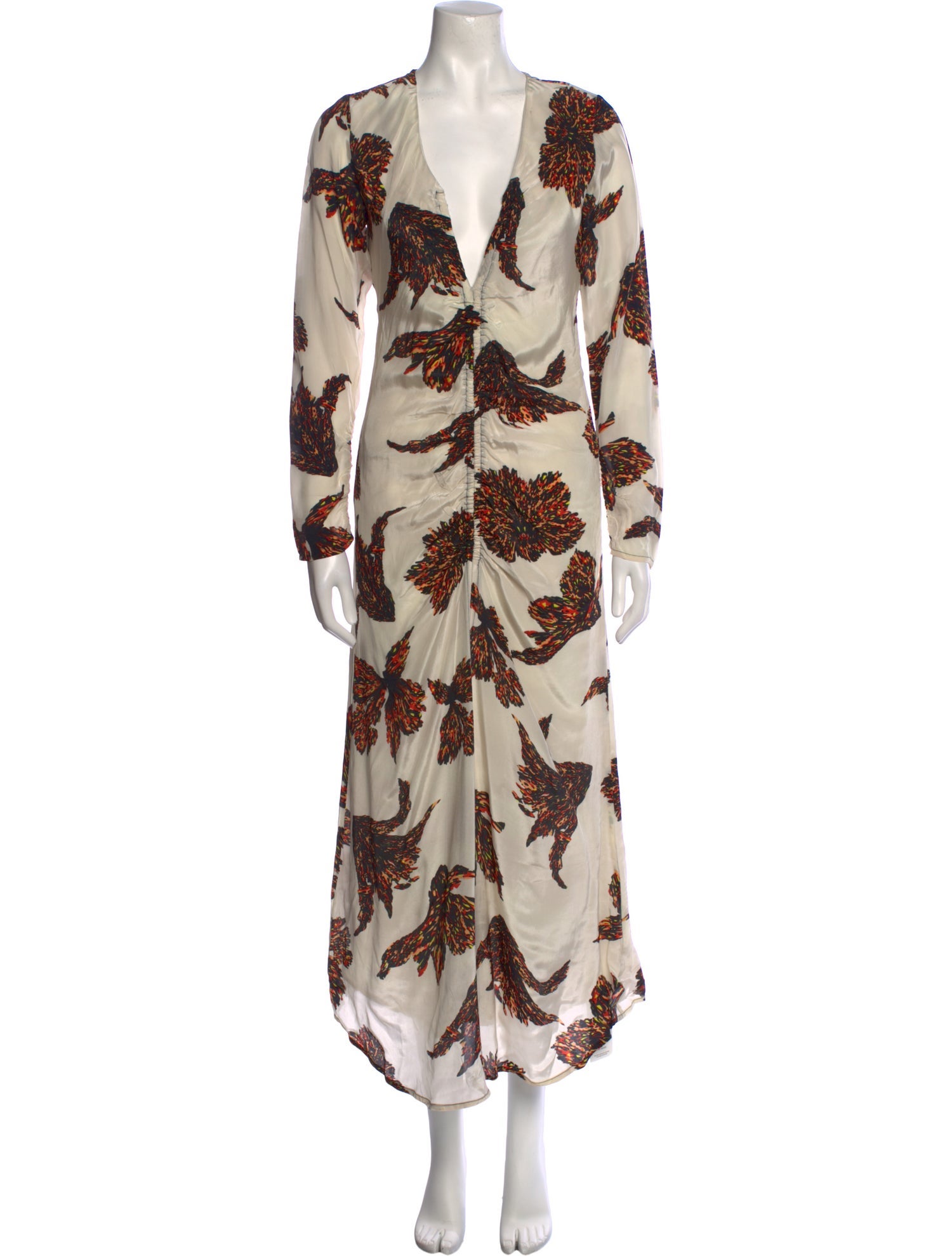 Mariacher Floral Print Long Dress