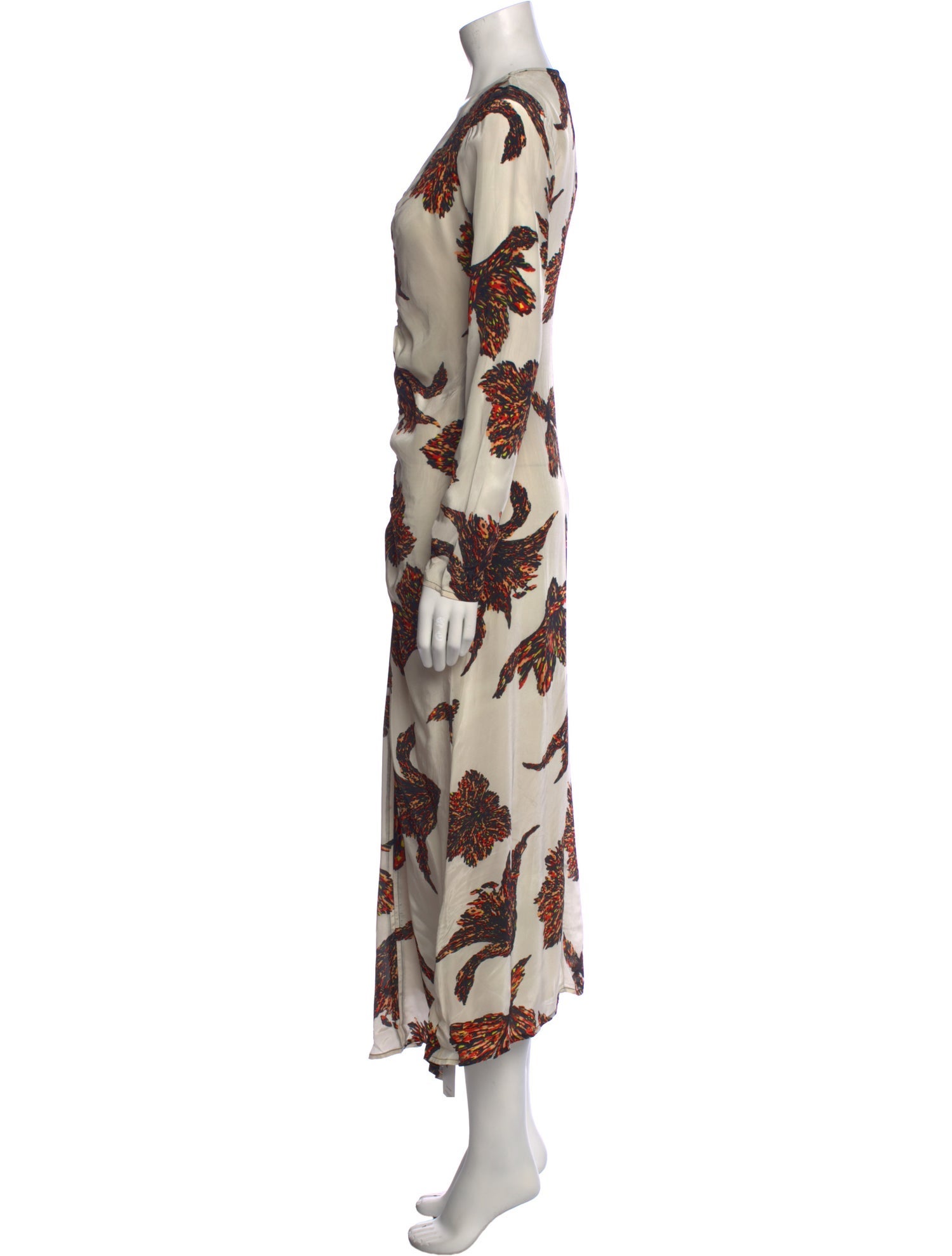 Mariacher Floral Print Long Dress