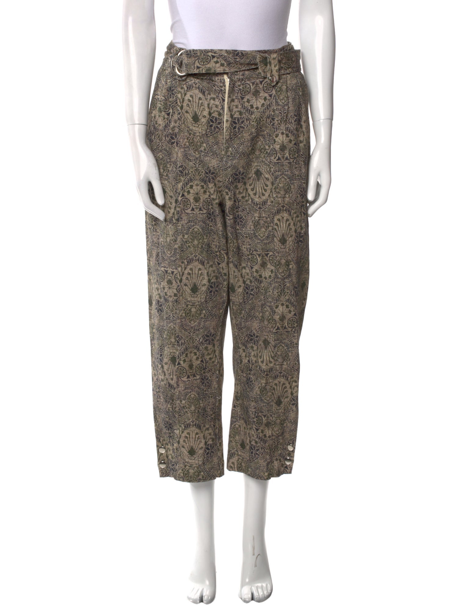 Mariacher Printed Straight Leg Pants