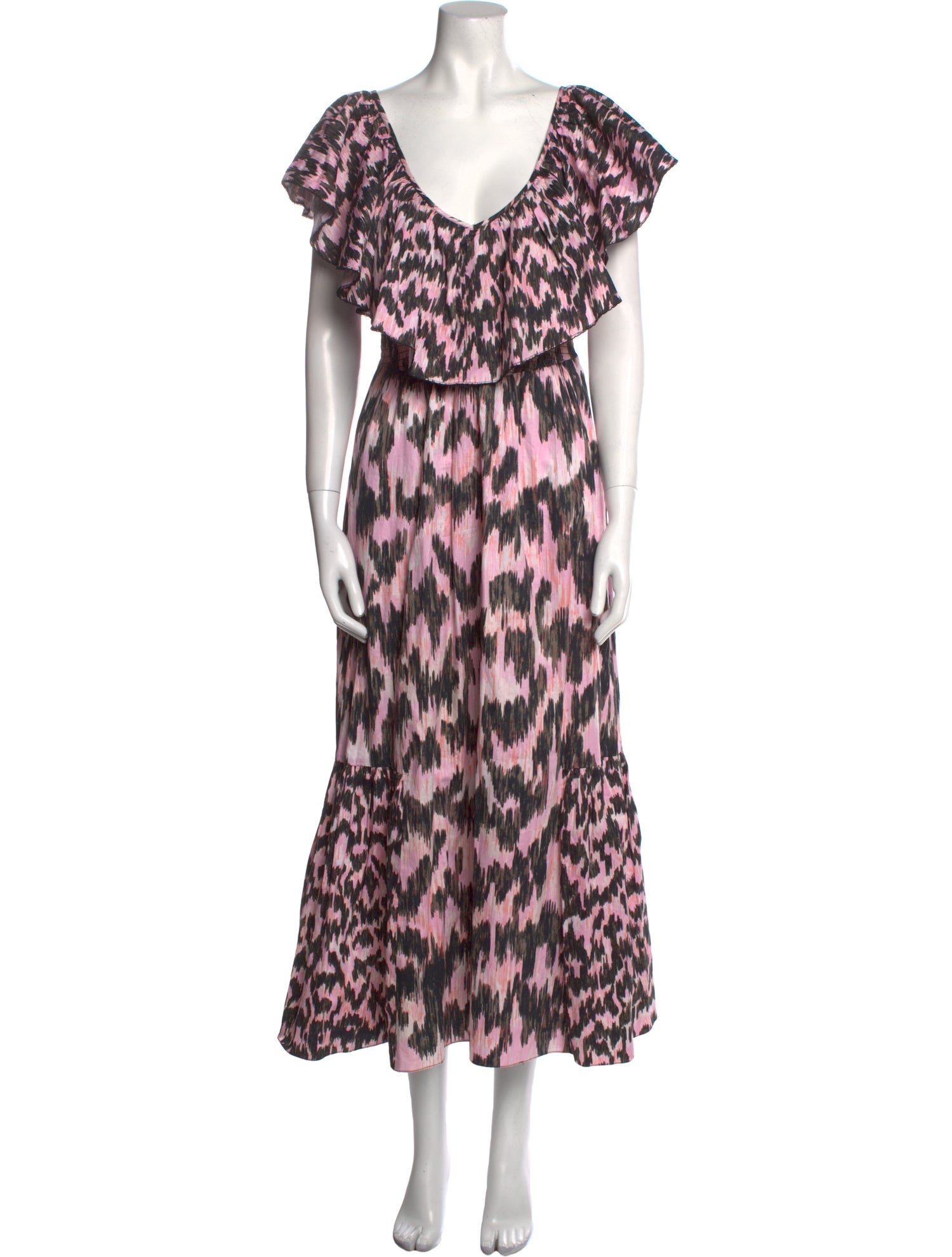 Mariacher Printed Long Dress