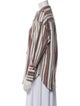 Mariacher Striped Long Sleeve Button-Up Top