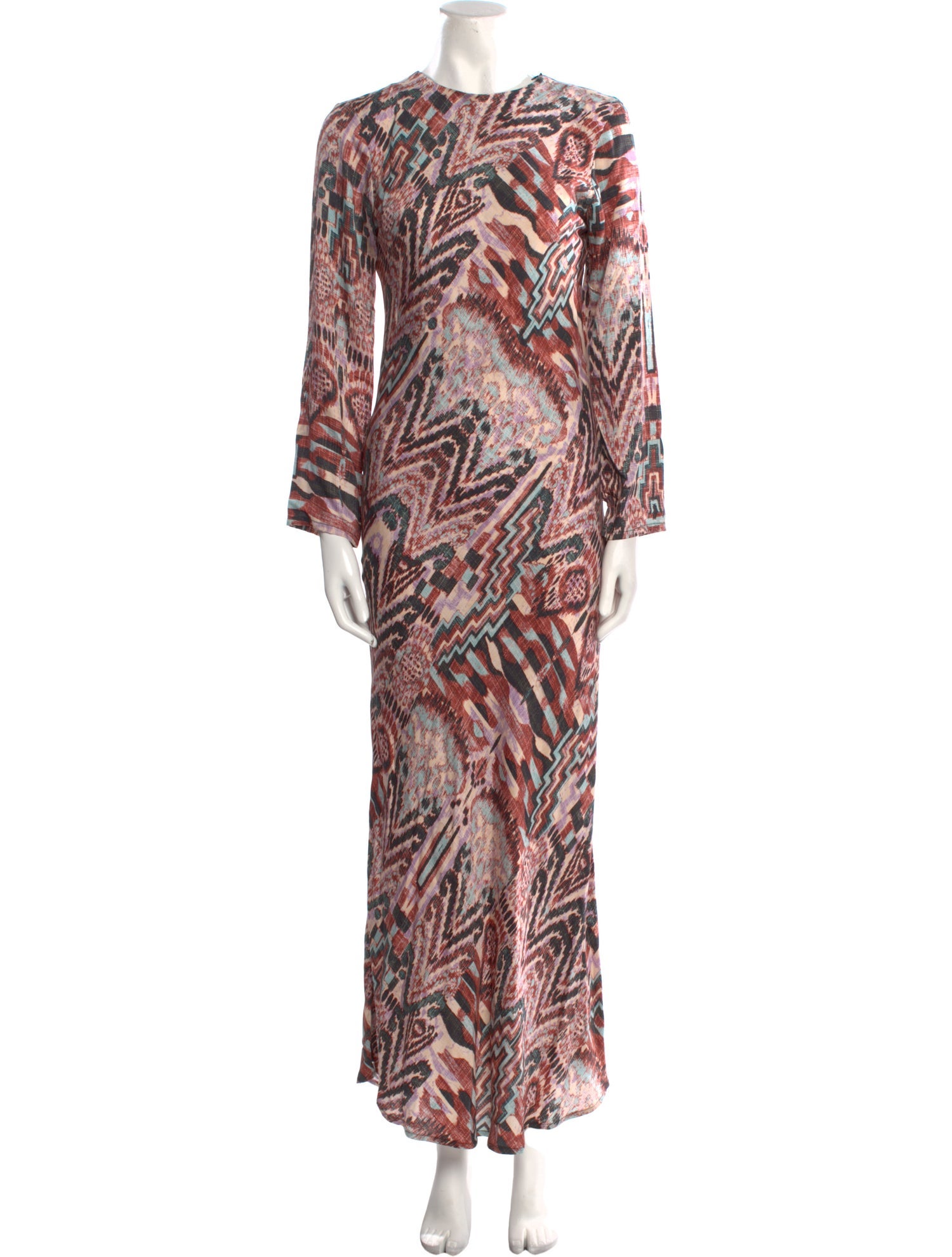 Mariacher Printed Long Dress