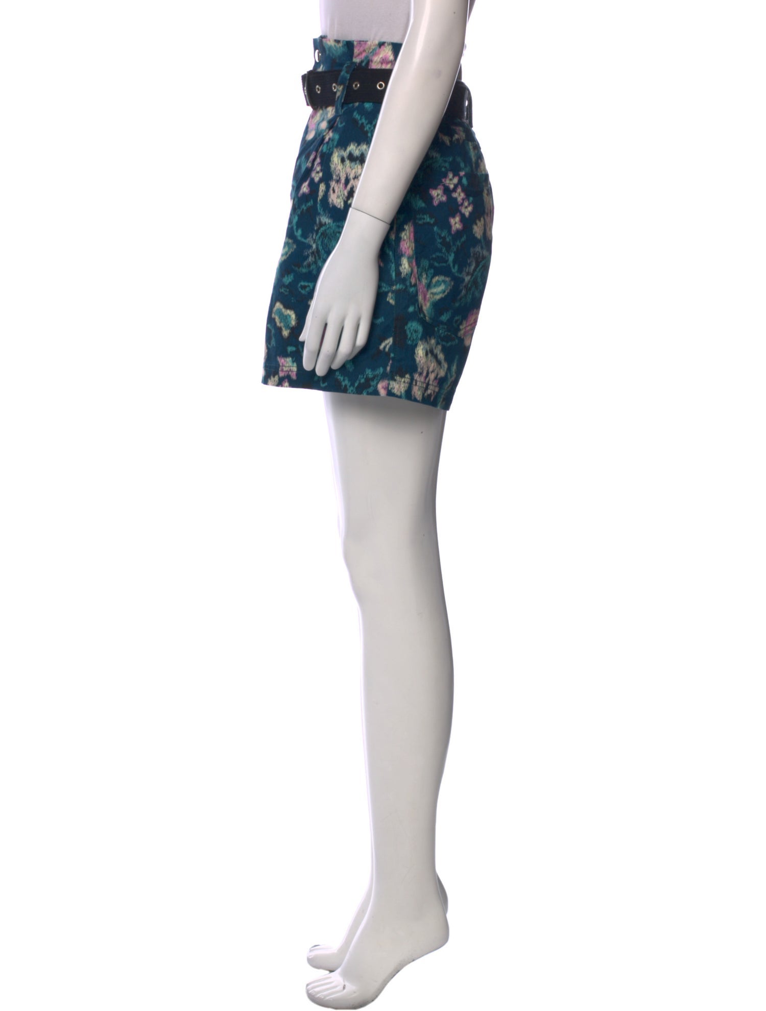 Mariacher Floral Print Mini Shorts w/ Tags