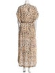 Mariacher Animal Print Long Dress