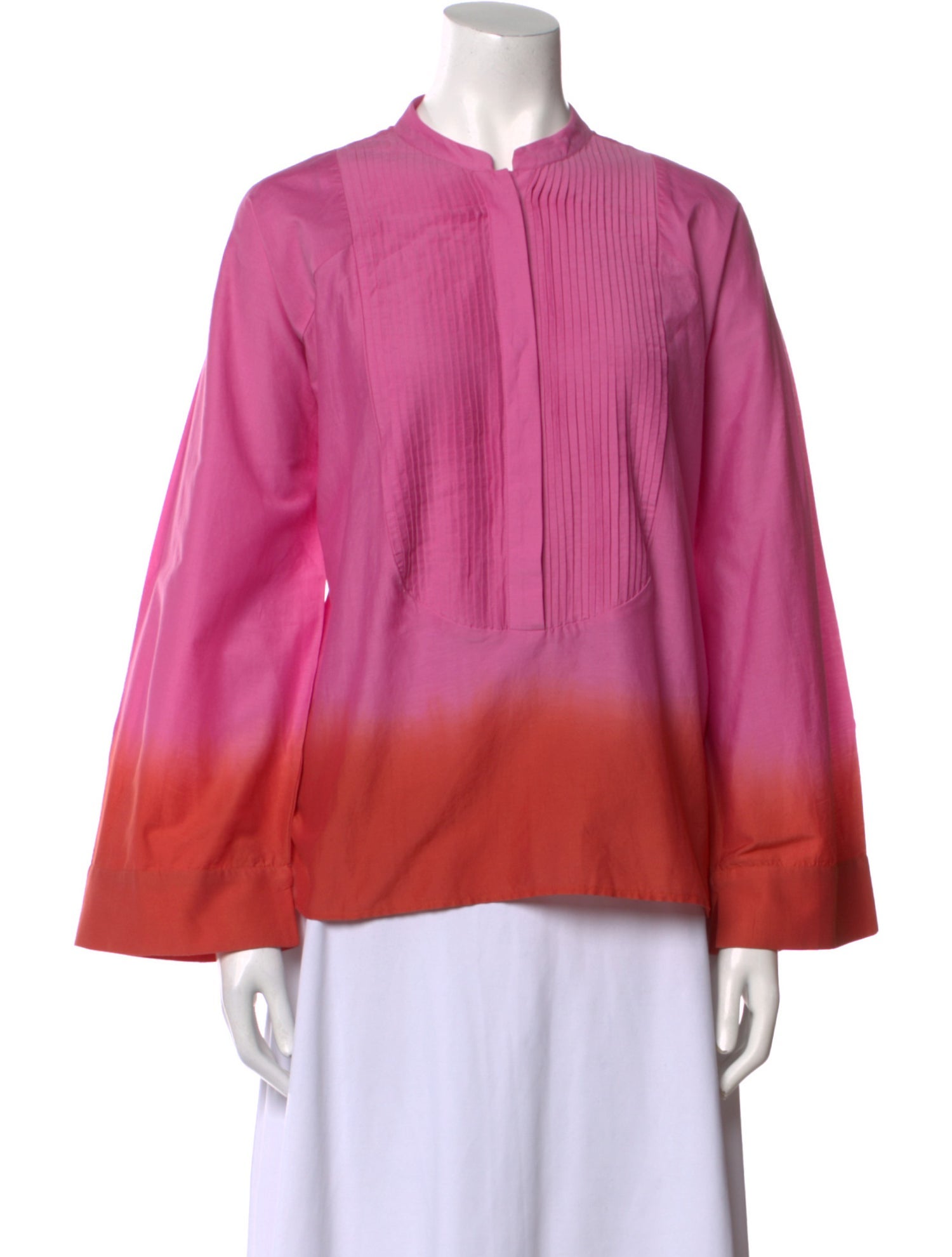 Mariacher Crew Neck Long Sleeve Blouse