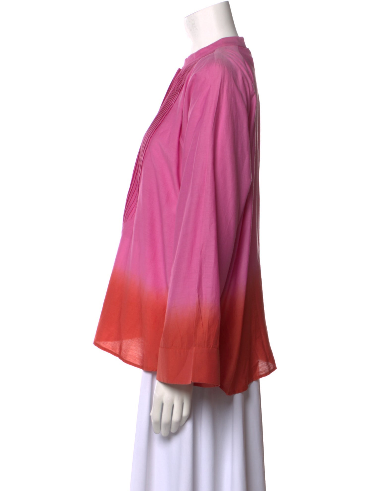 Mariacher Crew Neck Long Sleeve Blouse