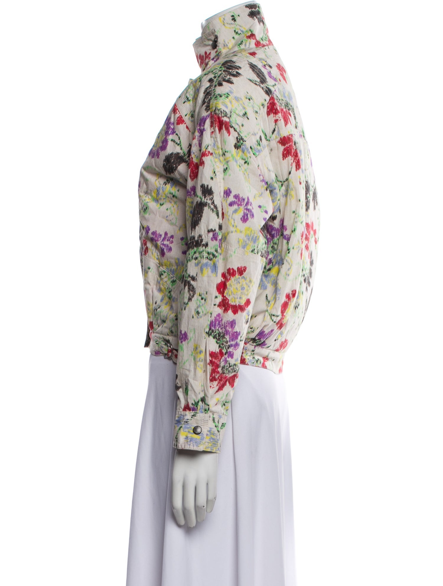 Mariacher Floral Print Bomber Jacket