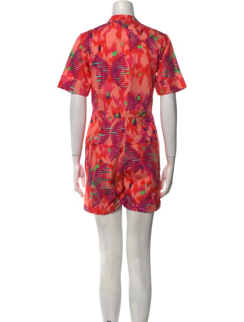 Mariacher Printed Mock Neck Romper