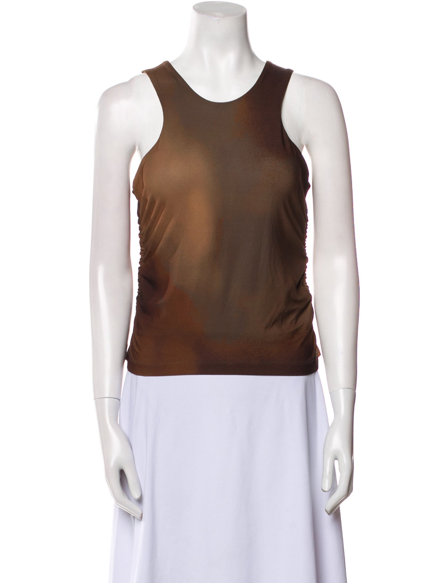 Mariacher Scoop Neck Sleeveless Top