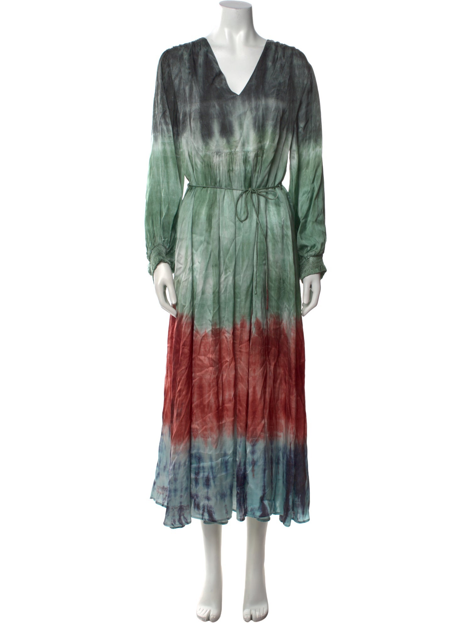 Mariacher Tie-Dye Print Long Dress