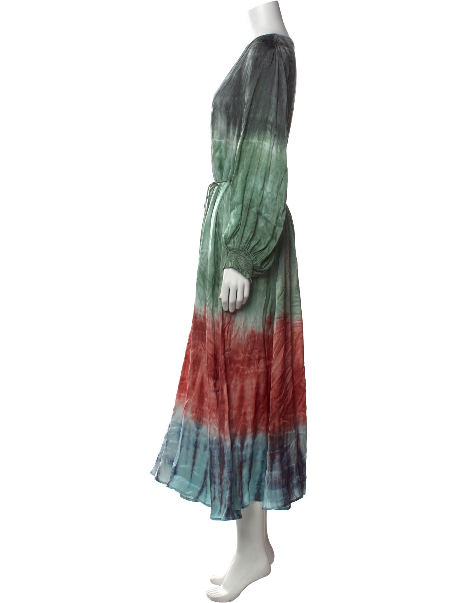 Mariacher Tie-Dye Print Long Dress