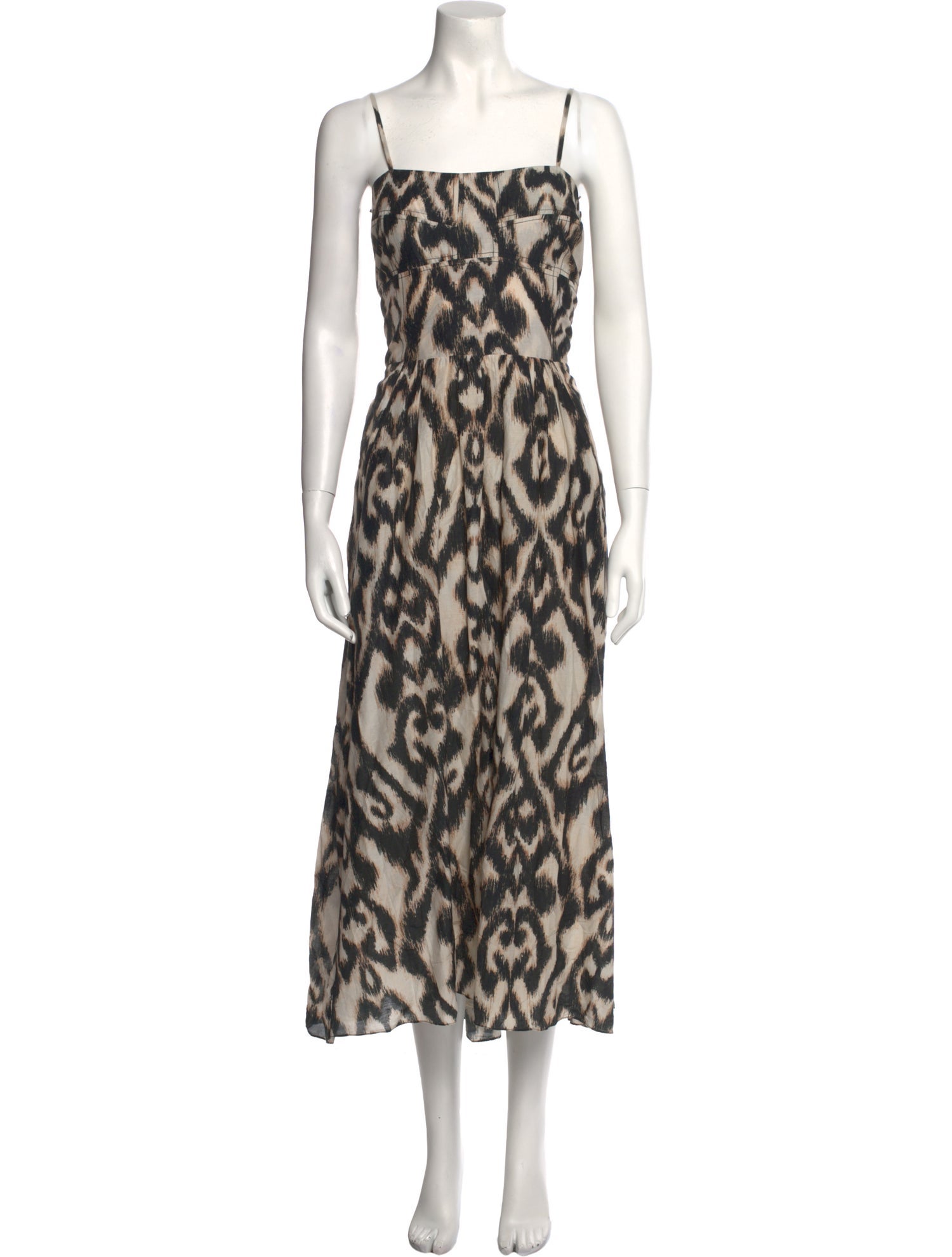 Mariacher Animal Print Long Dress