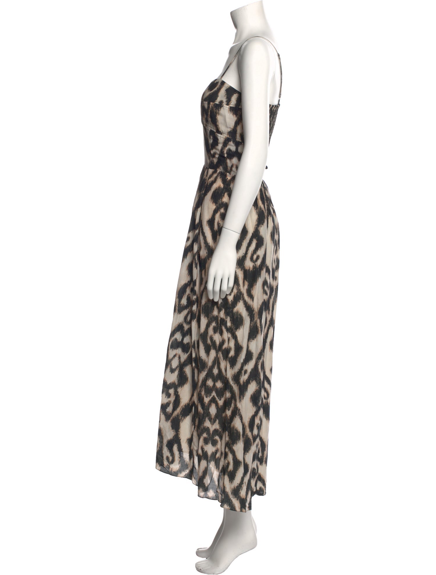 Mariacher Animal Print Long Dress