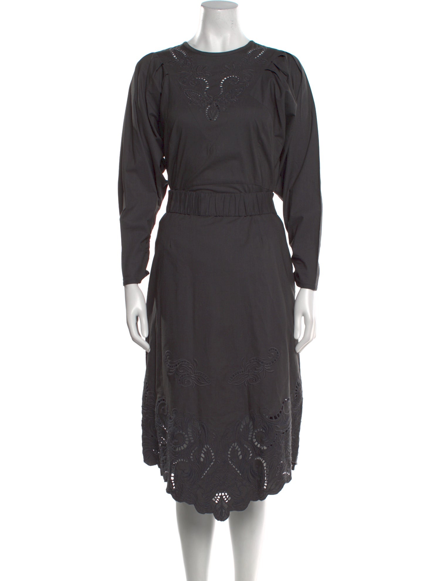 Mariacher Crew Neck Midi Length Dress