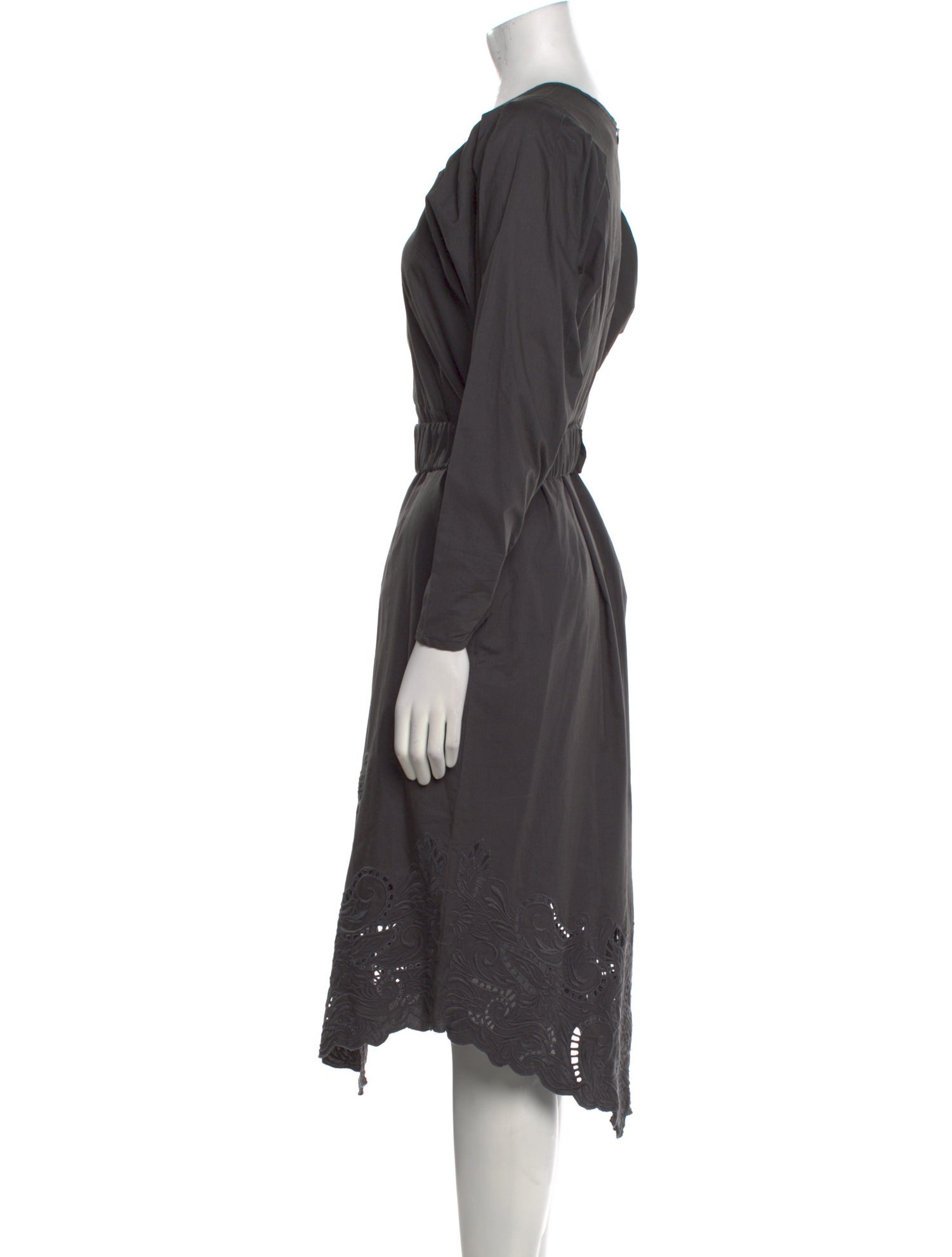 Mariacher Crew Neck Midi Length Dress