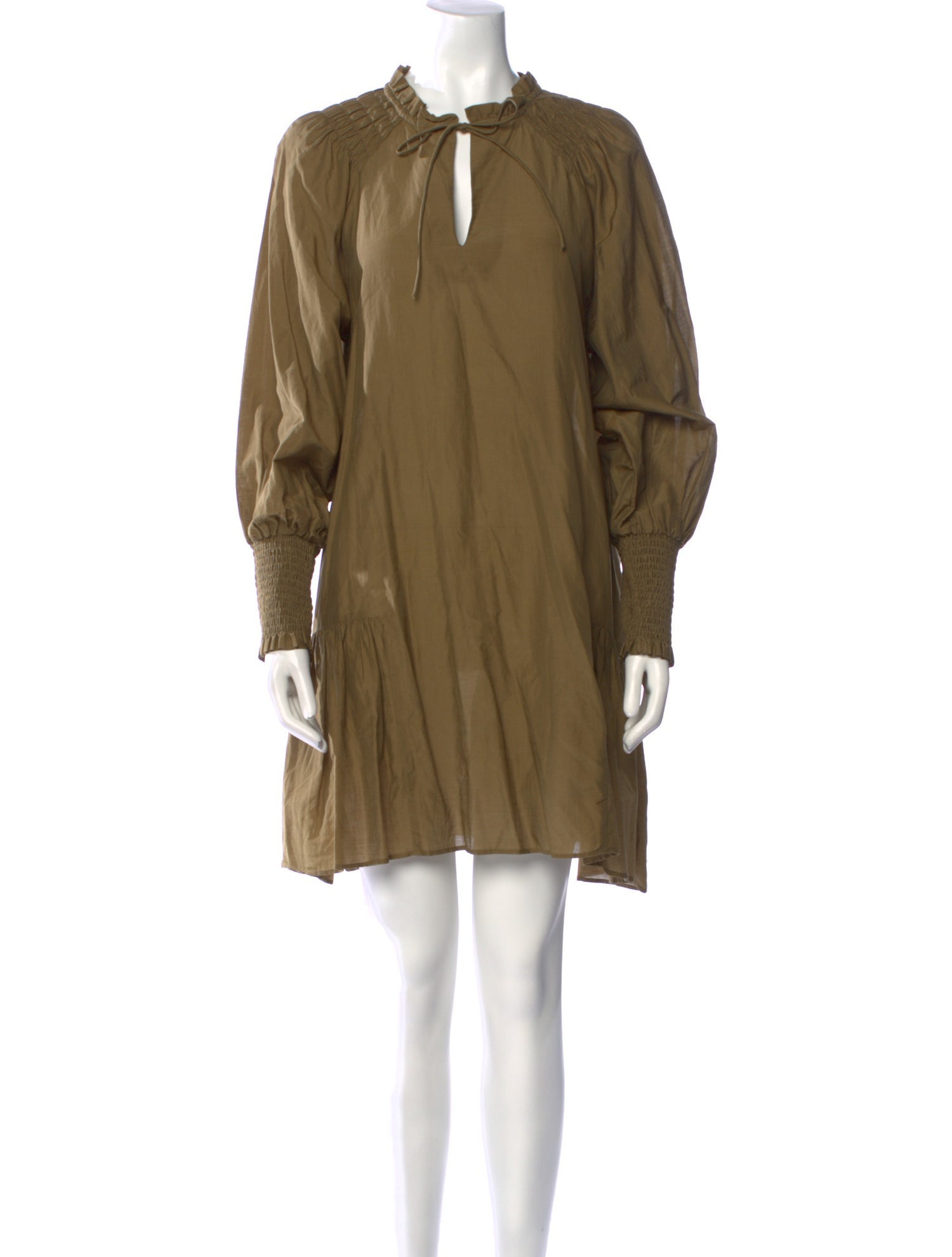 Mariacher Tie Neck Mini Dress