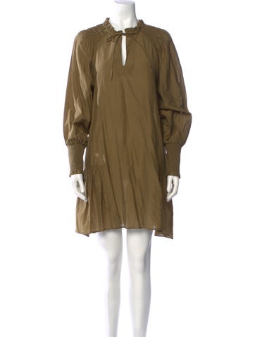 Mariacher Dresses Tie Neck Mini Dress S