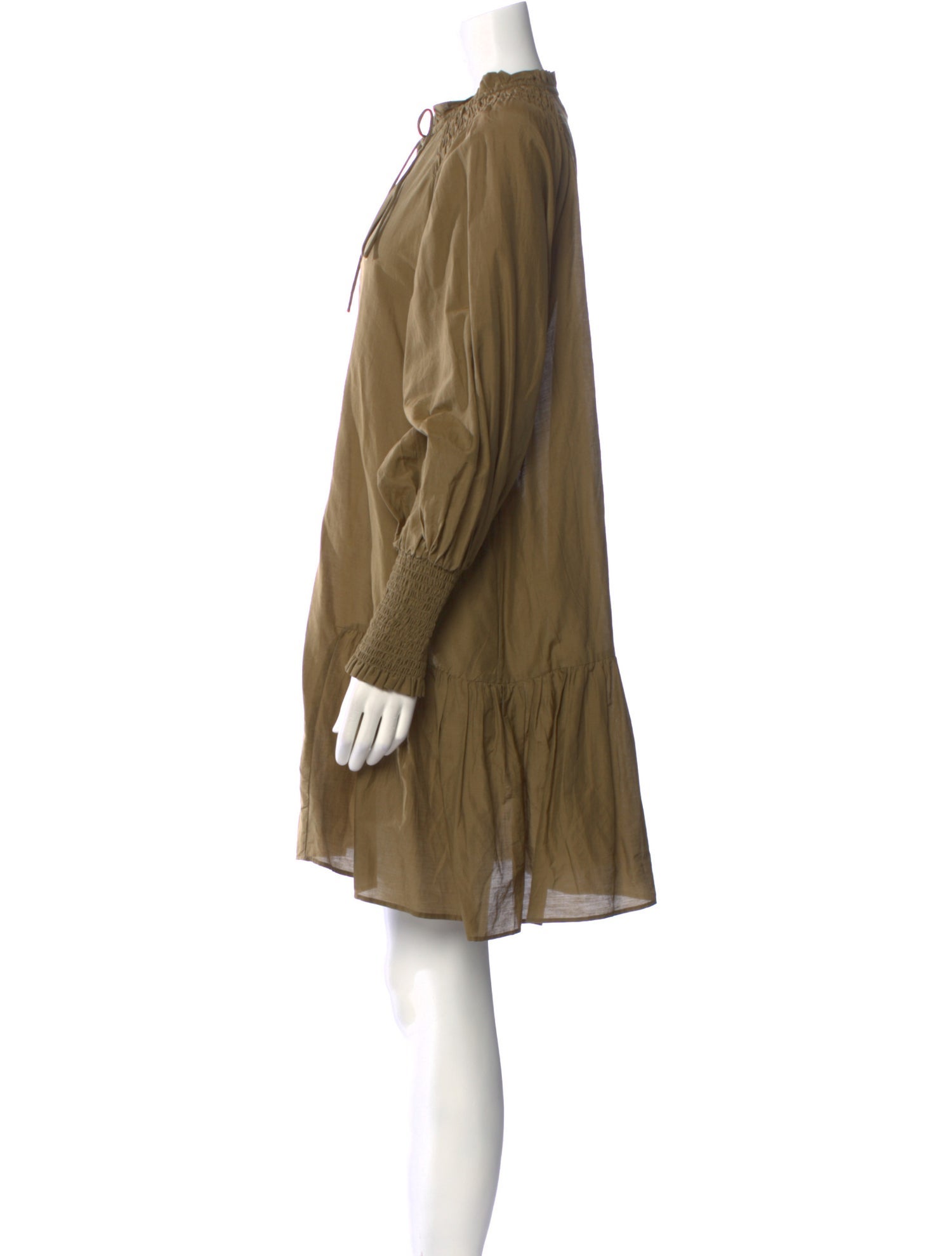 Mariacher Tie Neck Mini Dress