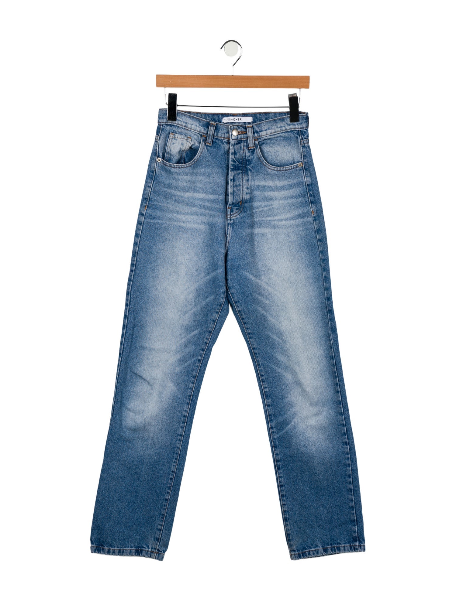 Mariacher High-Rise Straight Leg Jeans