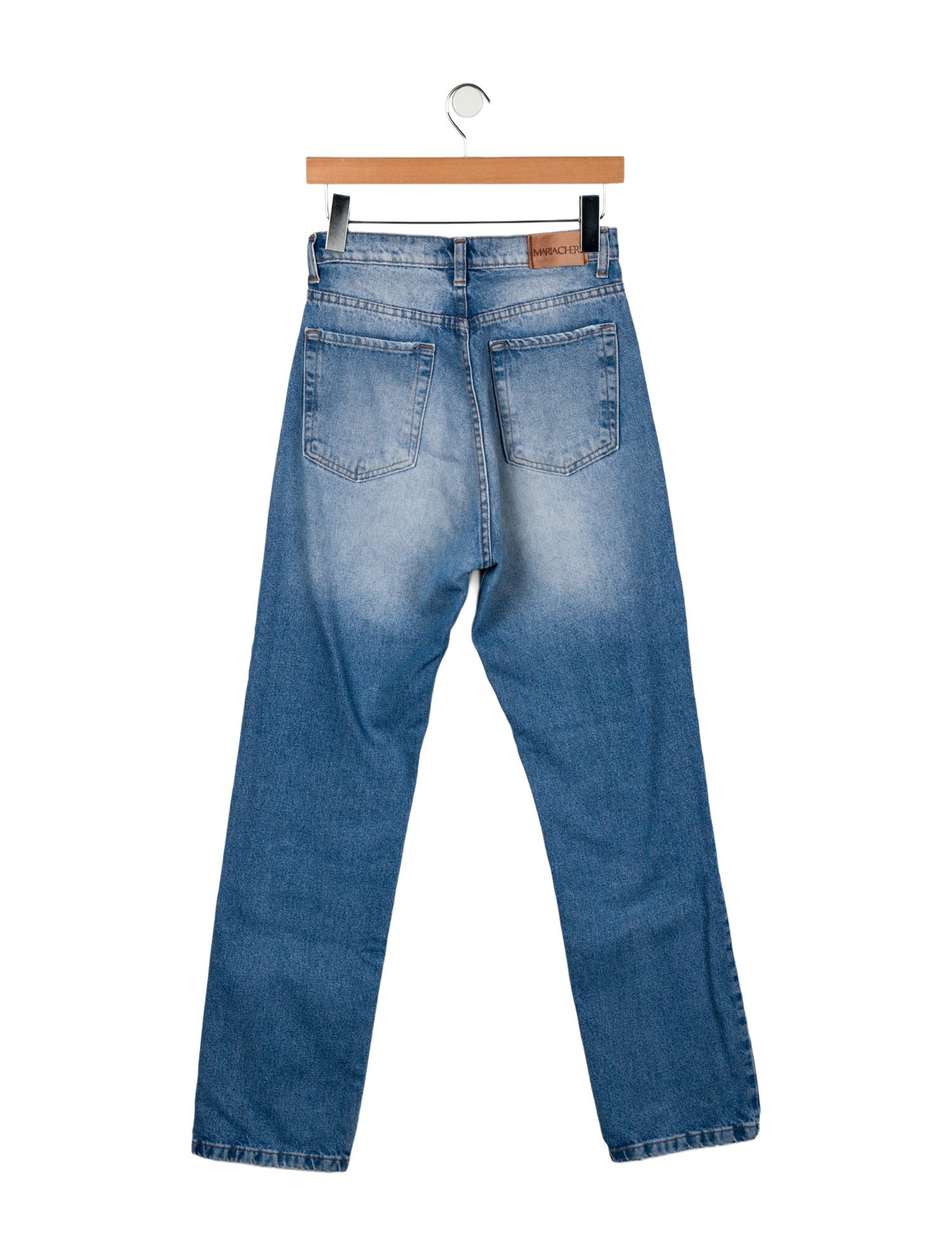 Mariacher High-Rise Straight Leg Jeans