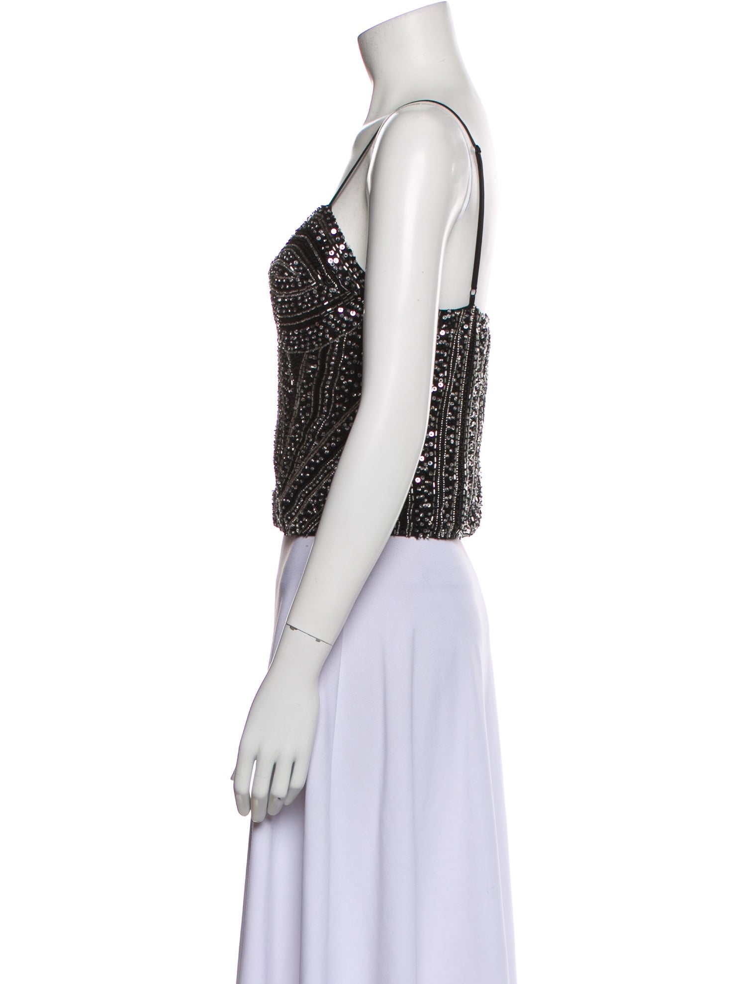 Mariacher Square Neckline Sleeveless Crop Top w/ Tags