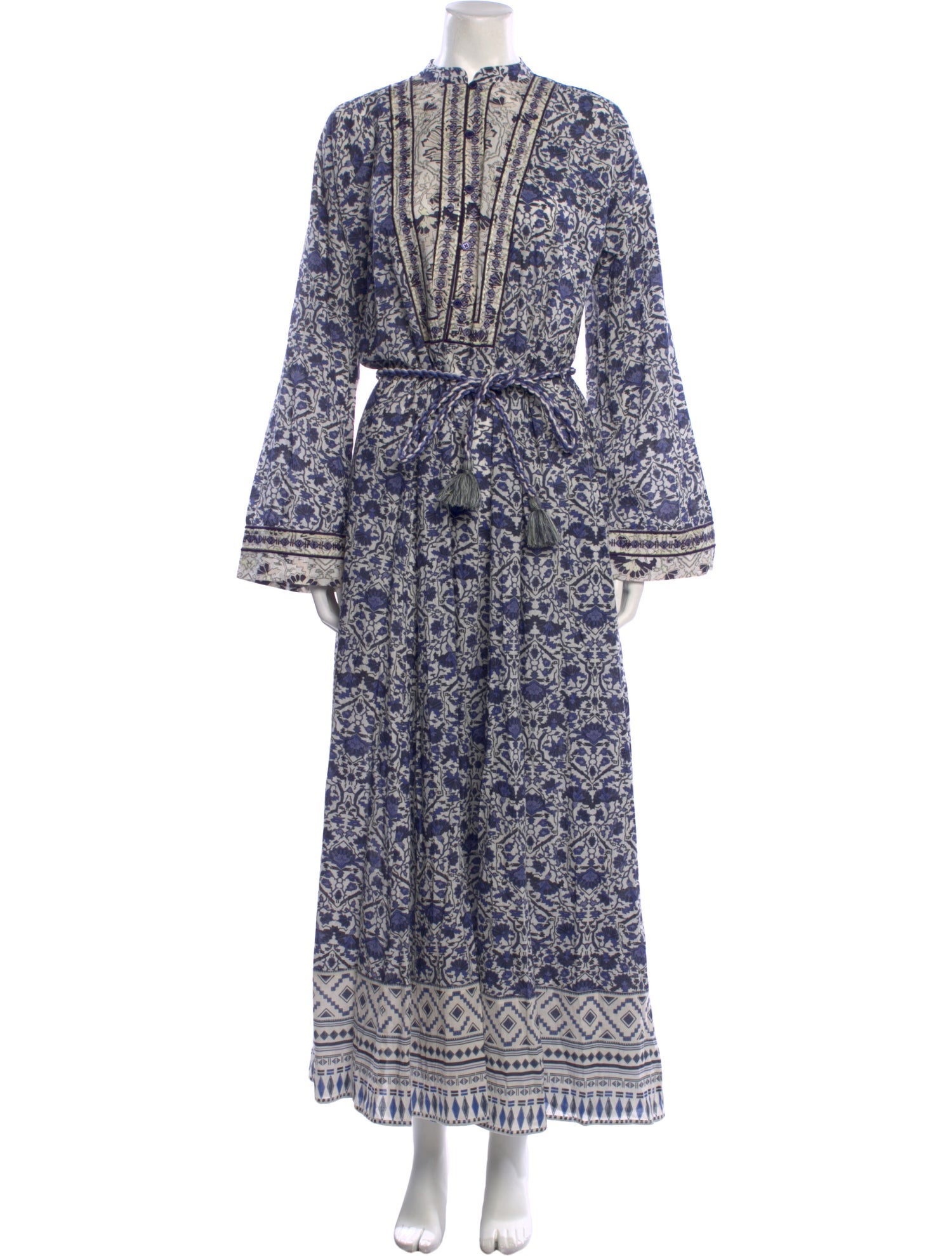 Mariacher Paisley Print Long Dress w/ Tags