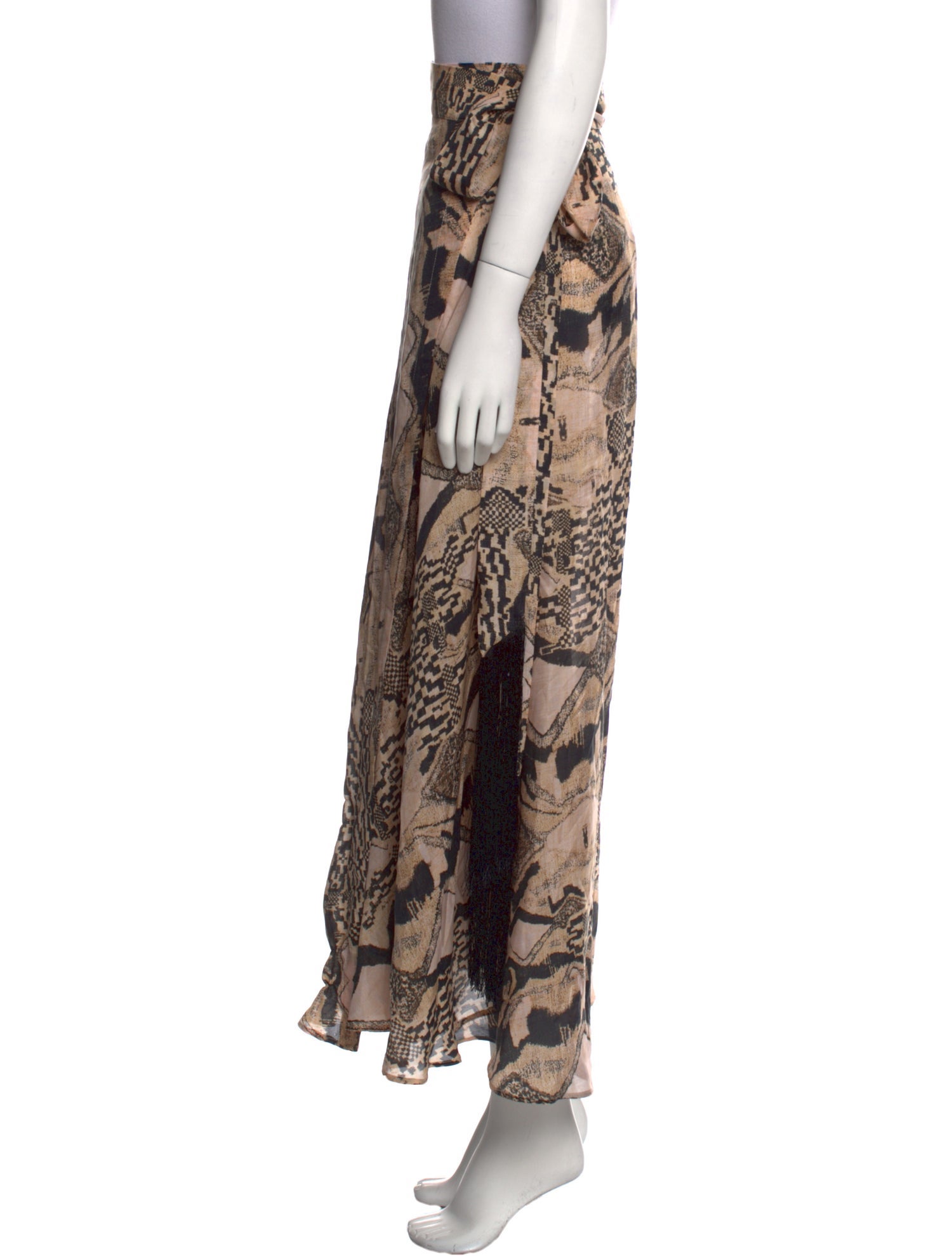 Mariacher Silk Midi Length Skirt w/ Tags