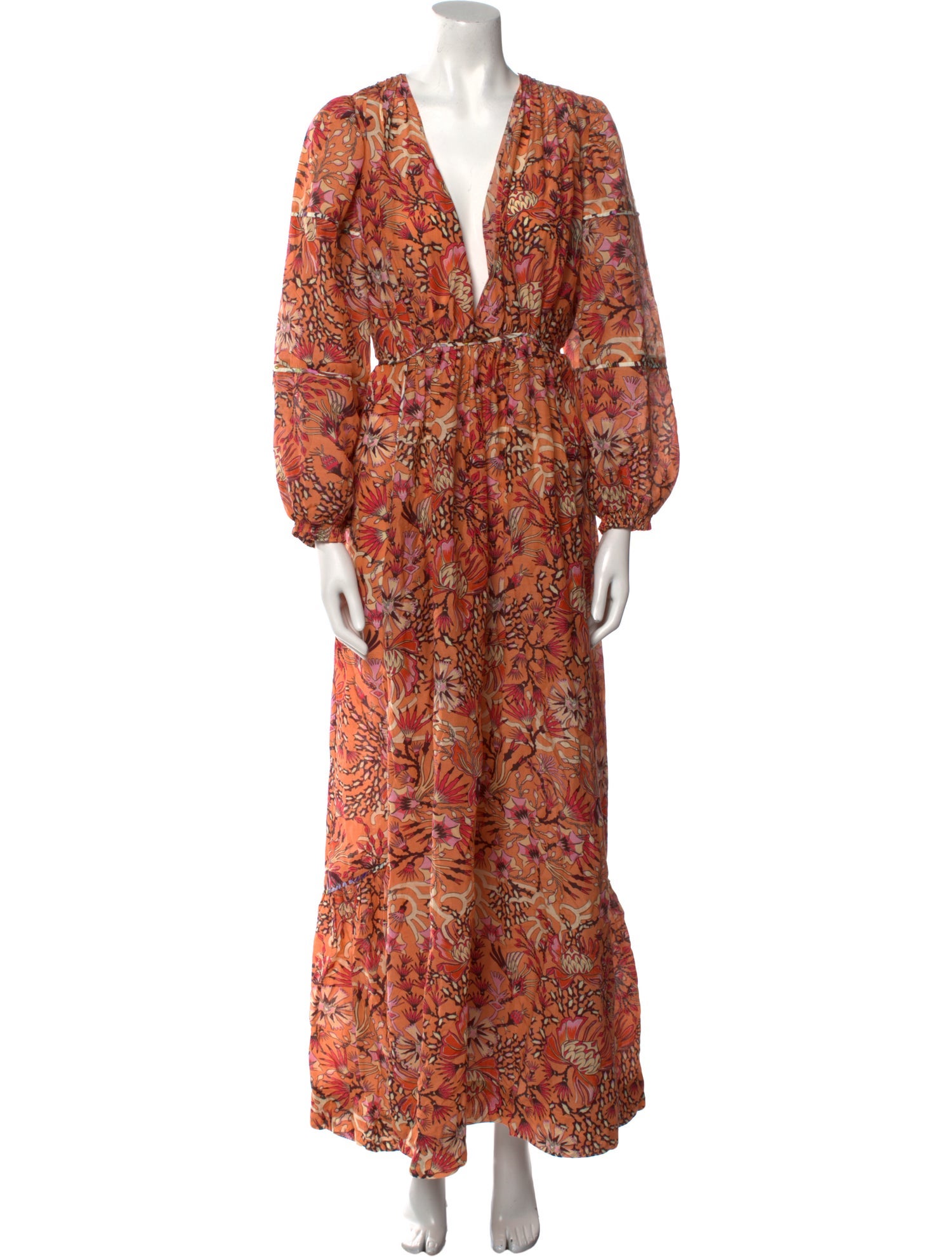 Mariacher Paisley Print Long Dress