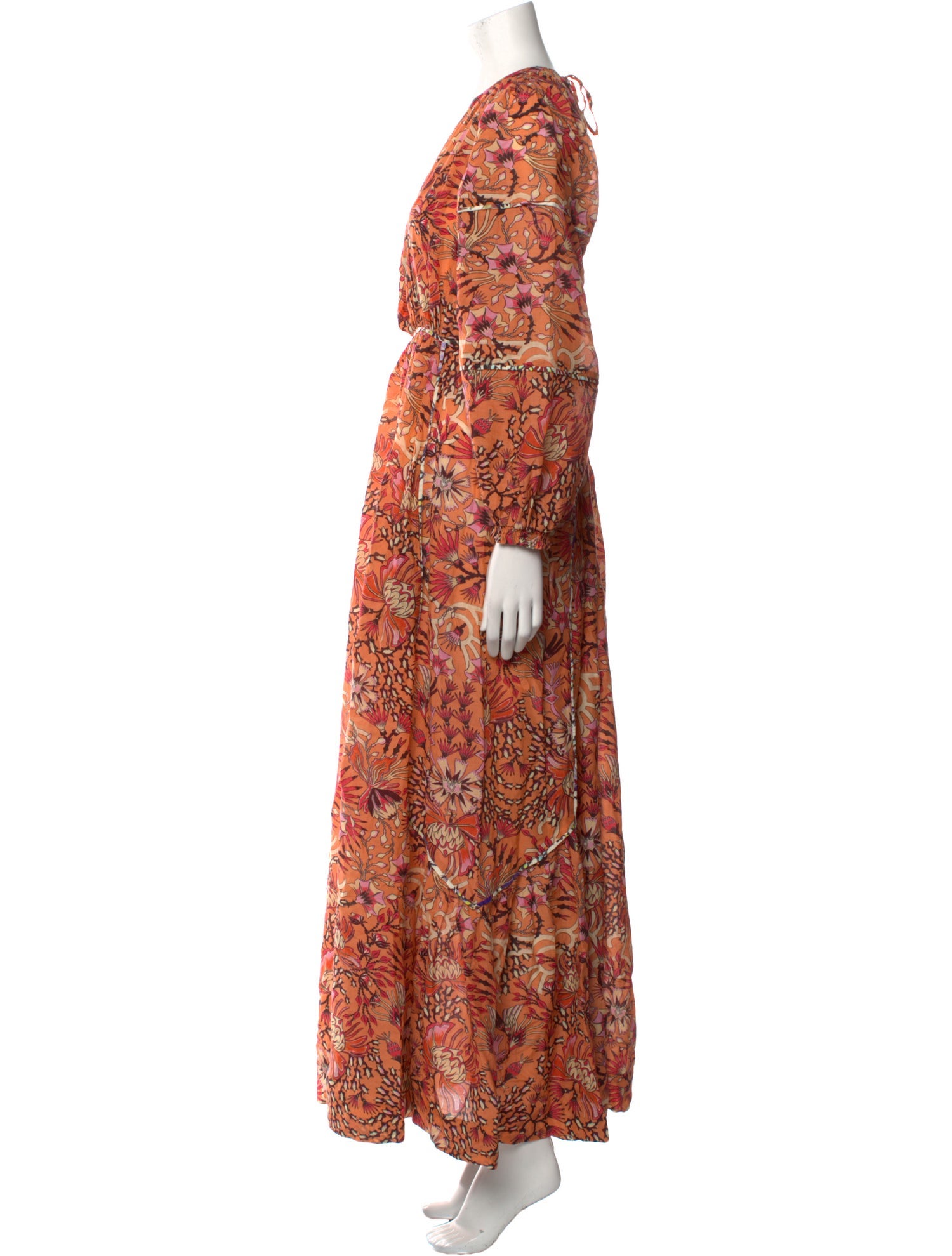 Mariacher Paisley Print Long Dress