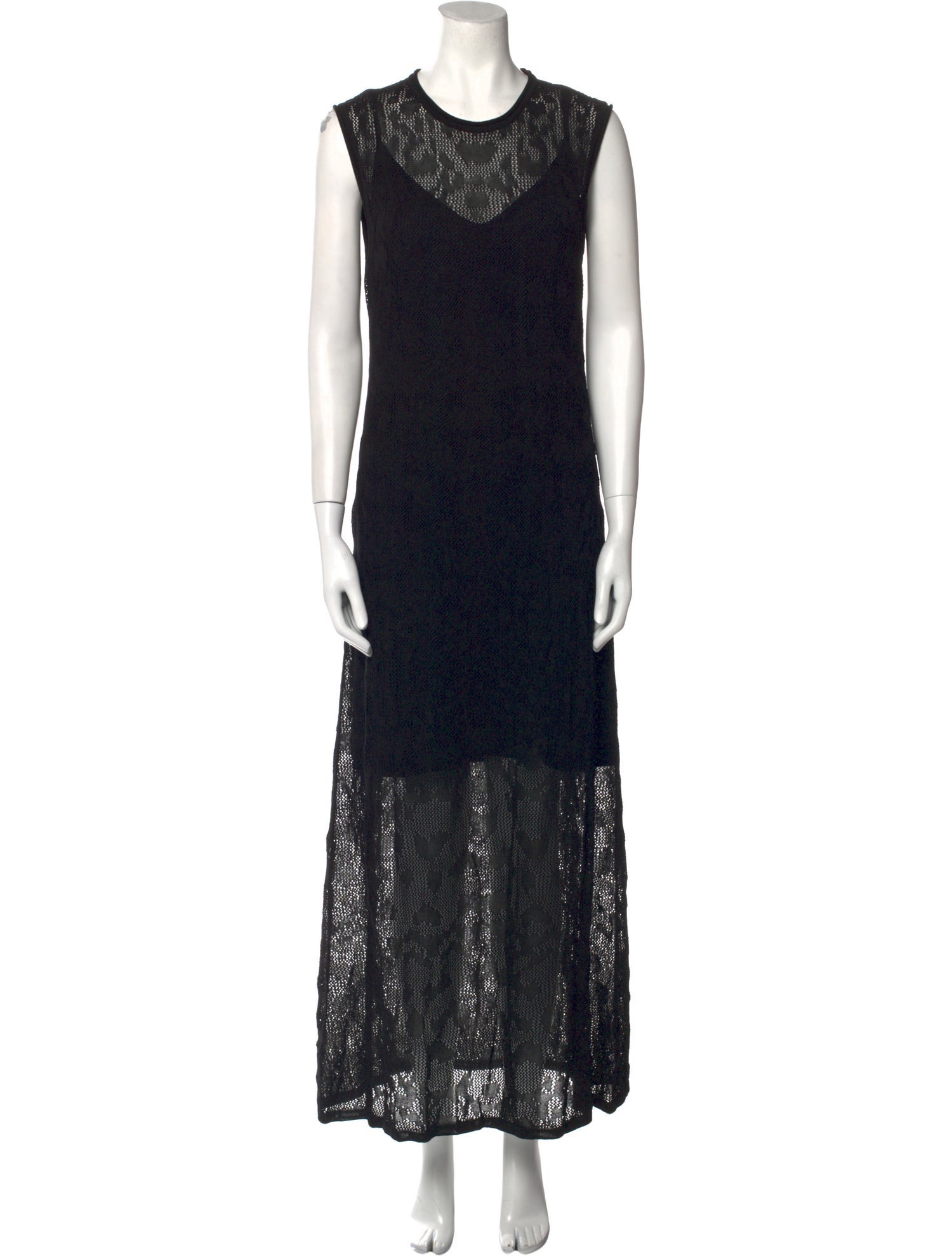 Mariacher Lace Pattern Mini Dress