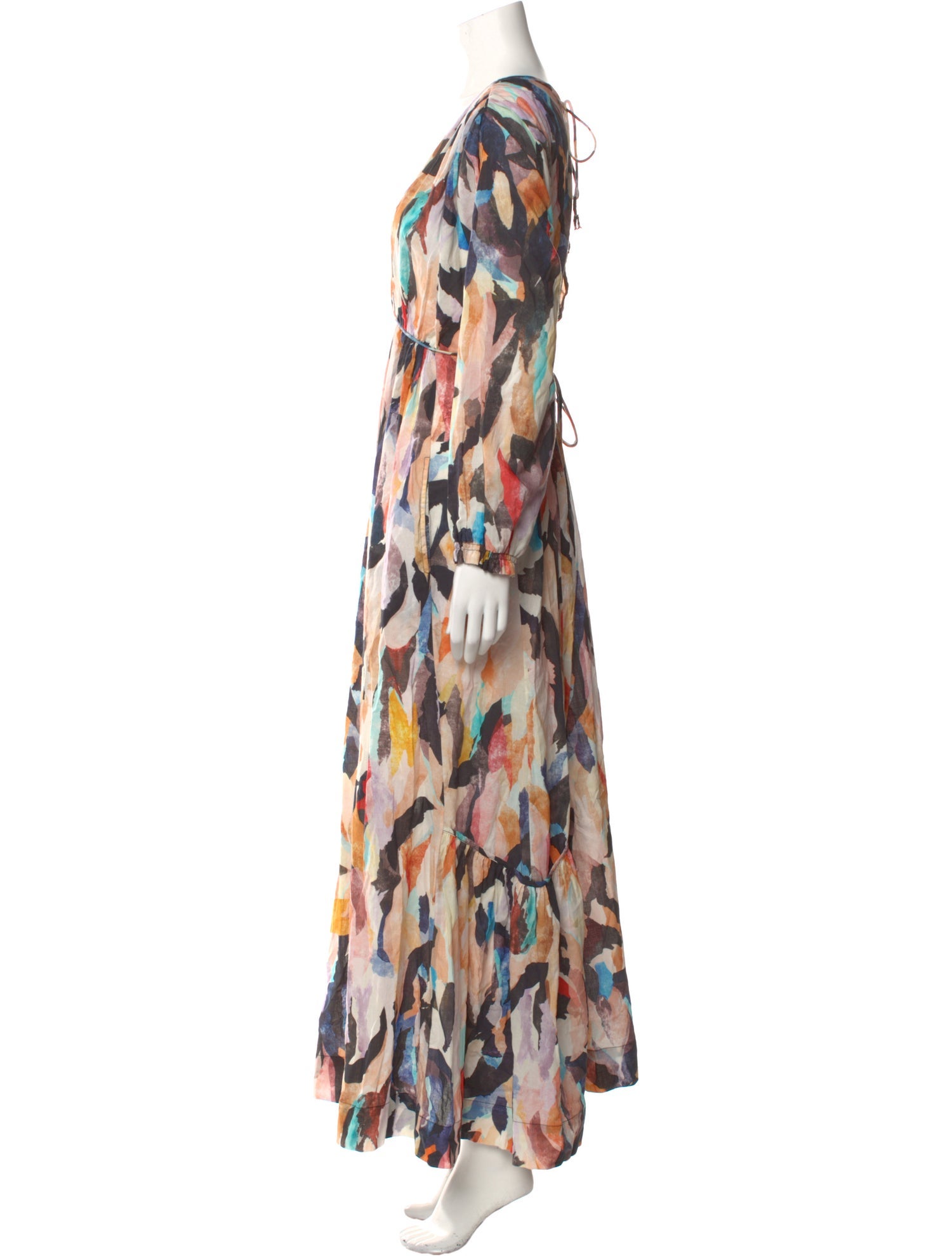 Mariacher Printed Long Dress