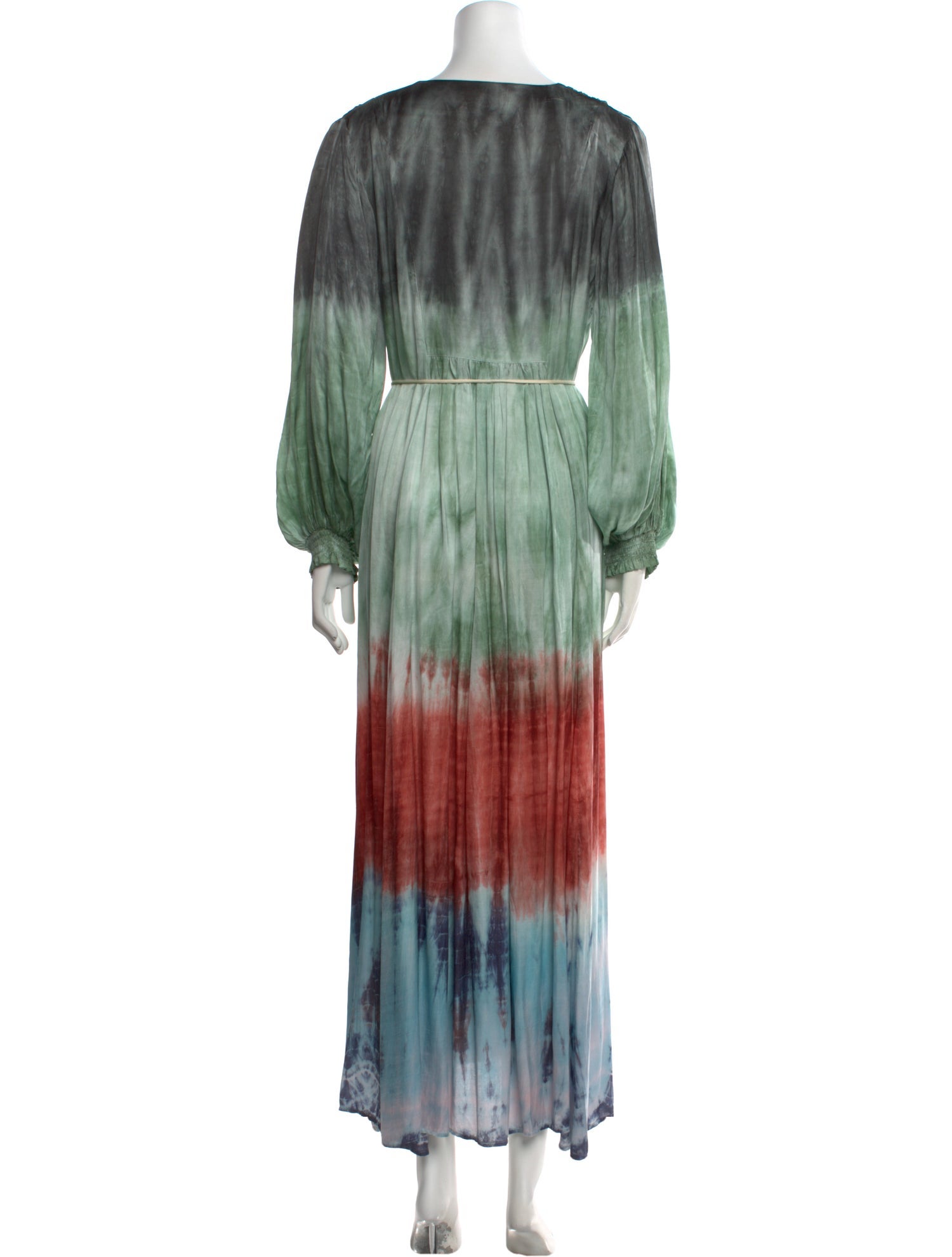 Mariacher Tie-Dye Print V-Neck Jumpsuit