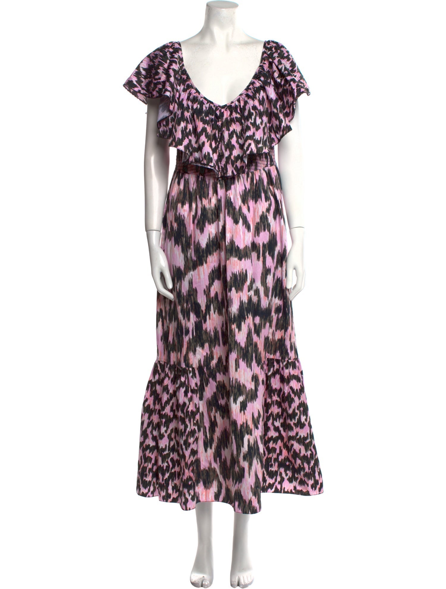Mariacher Printed Long Dress
