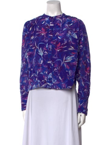 Mariacher Tops Printed Crew Neck Top XS