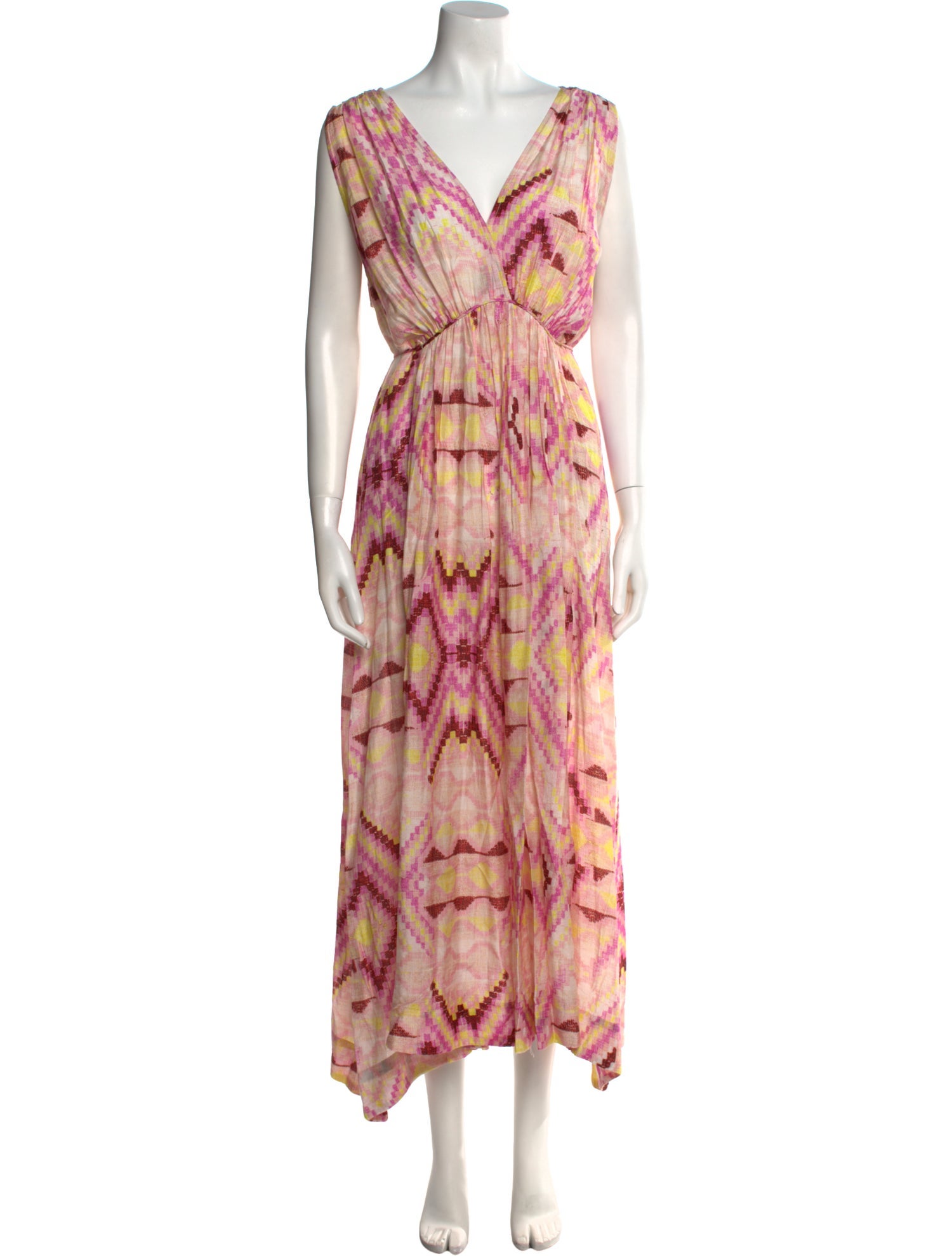 Mariacher Printed Long Dress