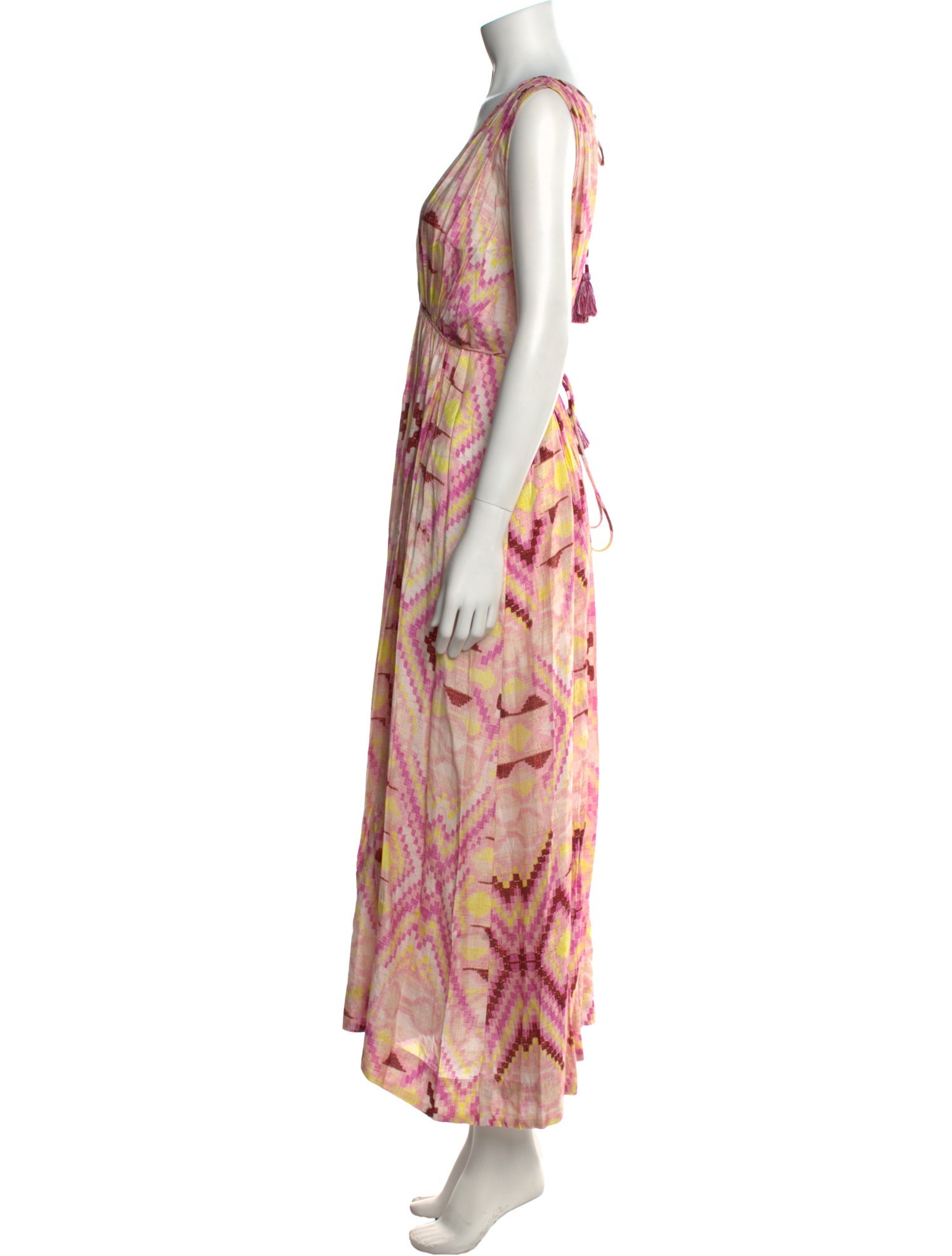 Mariacher Printed Long Dress