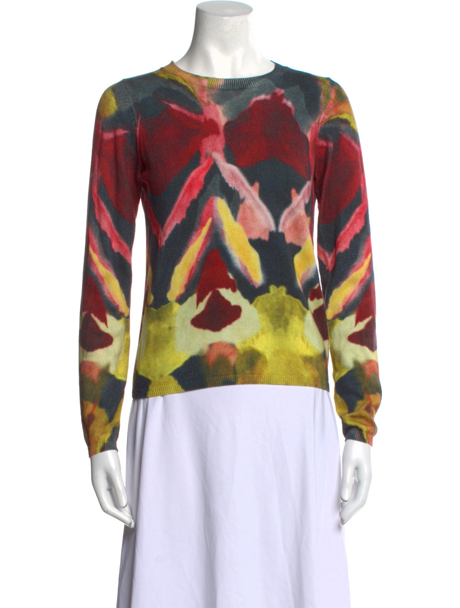 Mariacher Printed Crew Neck Sweater