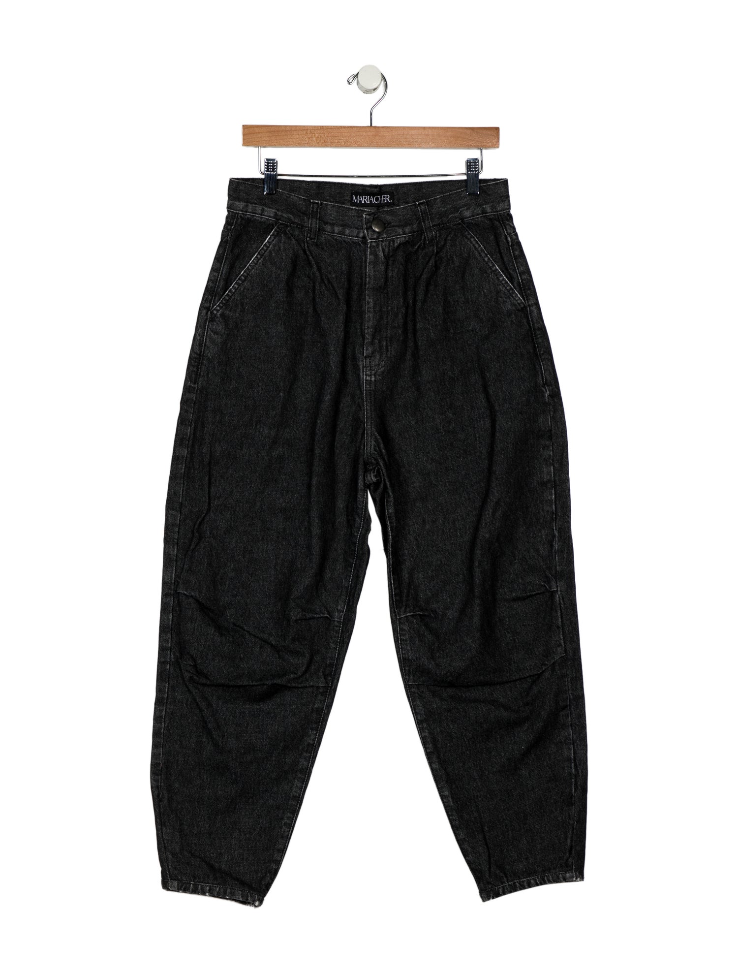 Mariacher High-Rise Straight Leg Jeans