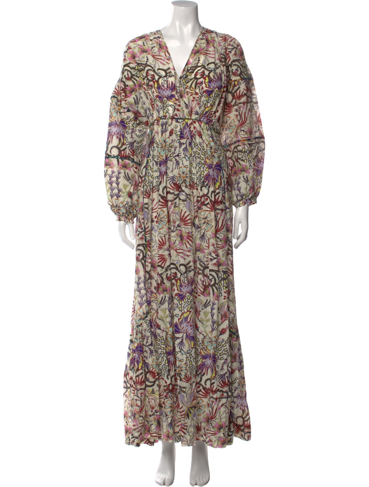 Mariacher Printed Long Dress
