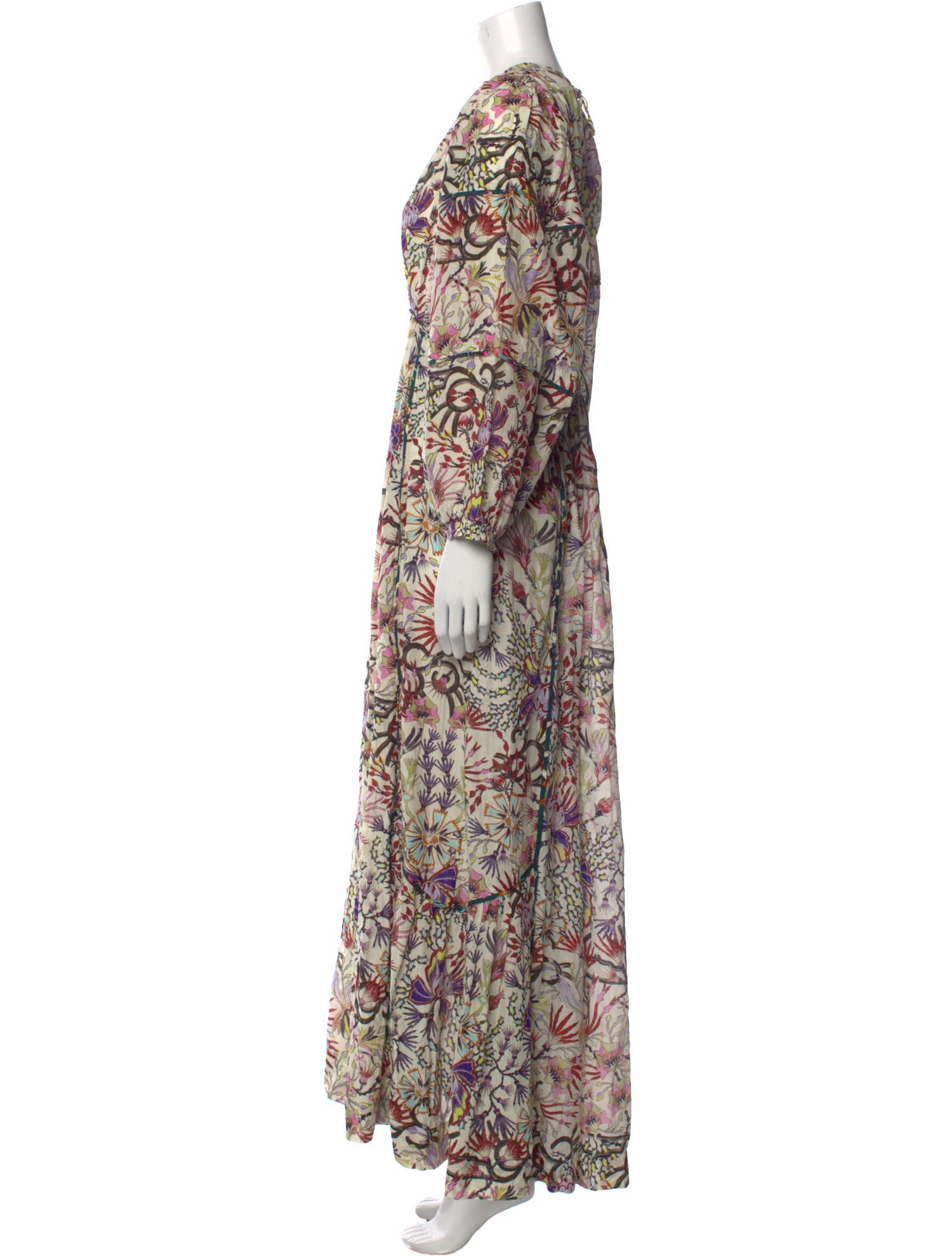 Mariacher Printed Long Dress