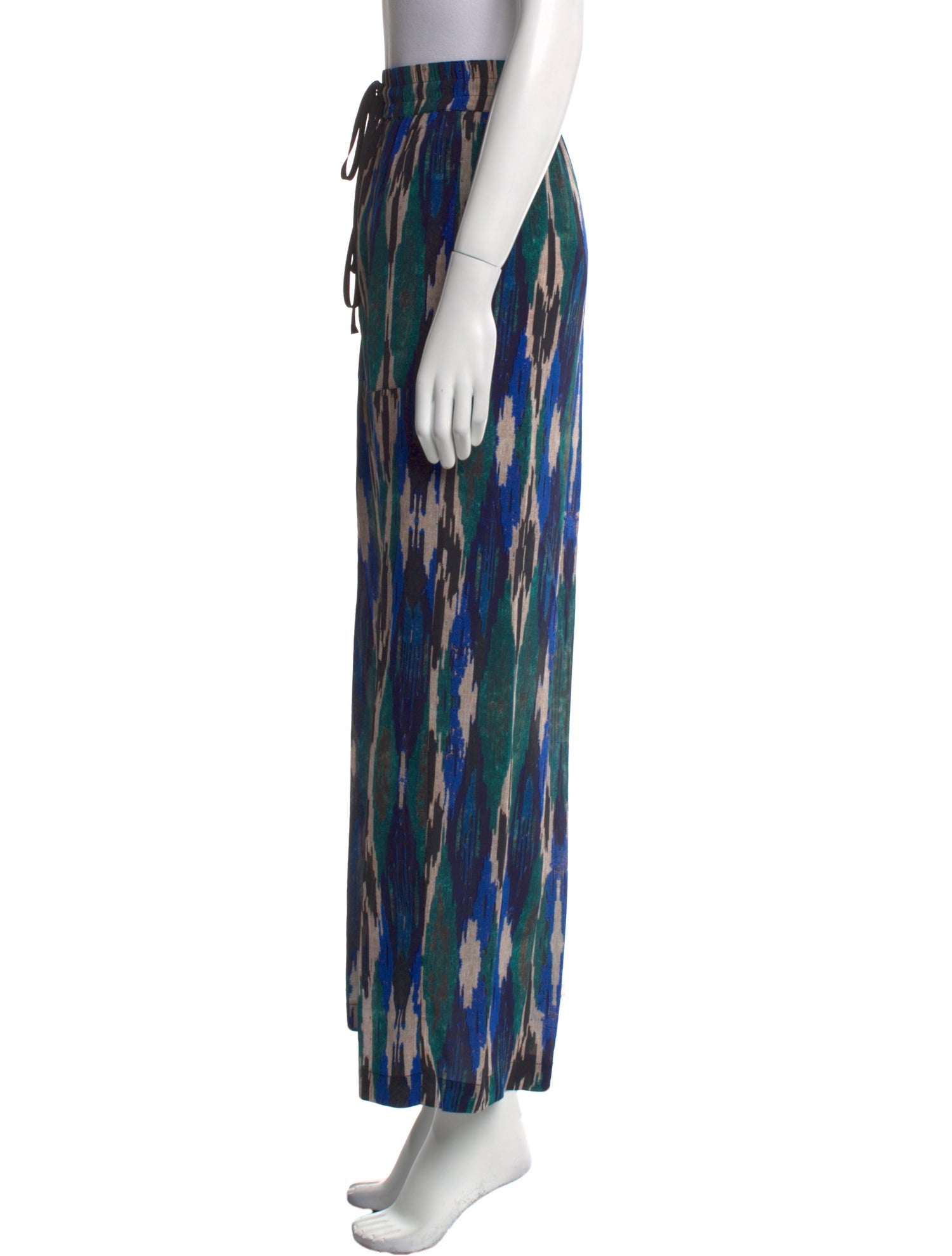 Mariacher Silk Wide Leg Pants