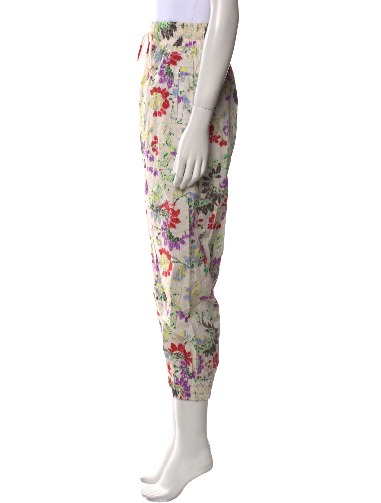 Mariacher Floral Print Skinny Leg Pants w/ Tags