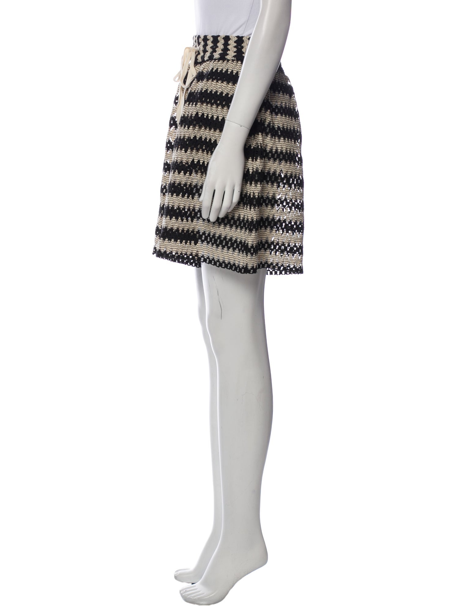 Mariacher Striped Knee-Length Shorts