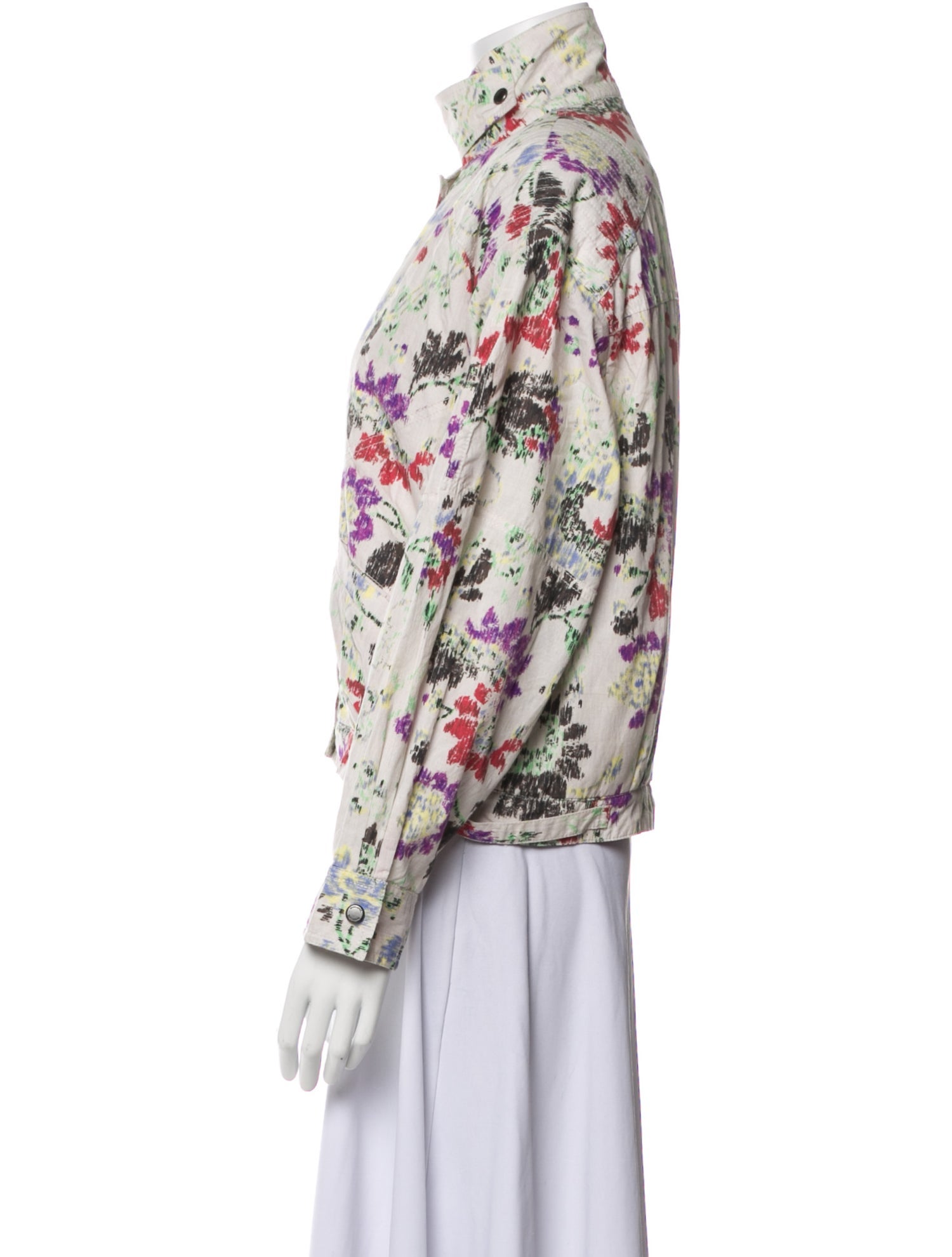Mariacher Floral Print Bomber Jacket